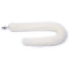 Kiotos Plug avec queue Fourrure 7 x 3.4 cm Blanc